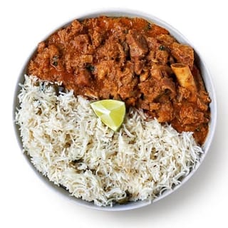 Bagara Rice With Goat Curry