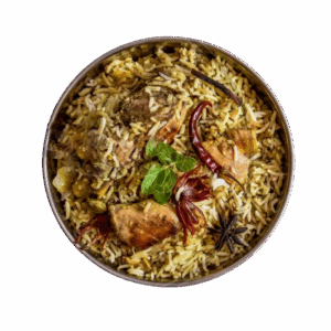 Mirapakai Chicken Biryani