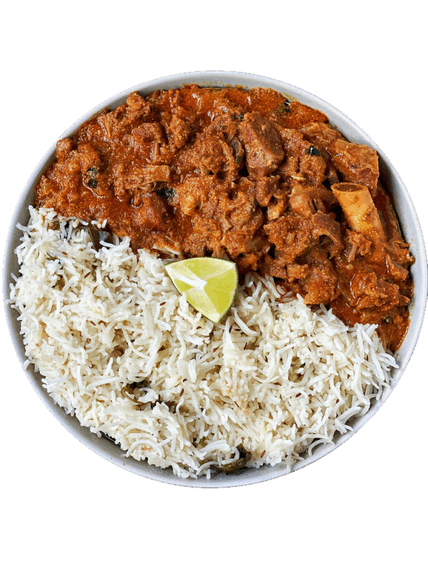Bagara Rice with Goat Curry